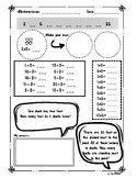 9 Multiplication/Division practice worksheets, Times table