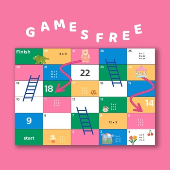 Preview of Multiplication table  game board | FREE