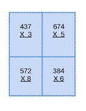 Multiplication task cards