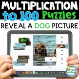 Multiplication to 100 Practice Math Puzzles Picture Reveal
