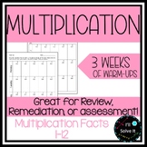 Multiplication Facts | 1-12 | NO PREP | warm up | remediation |