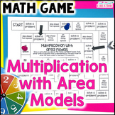 Practicing Multiplication Game using Area Models - Multipl