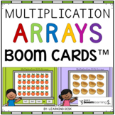 Multiplication with Arrays First Second Third Grade Boom Cards