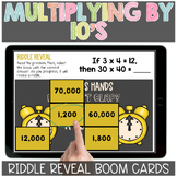 Multiplication with Multiples of Ten | Riddle Reveal Boom Cards