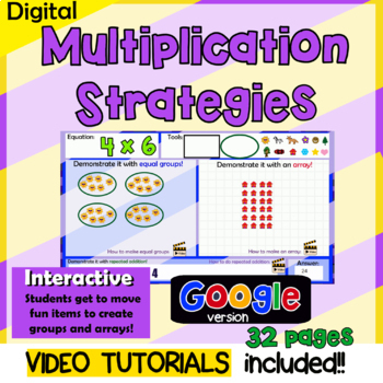Preview of Multiplication with arrays, repeated addition & equal groups - digital activity