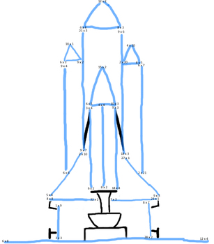 Preview of Spaceship Multiplication x Connect the Dots