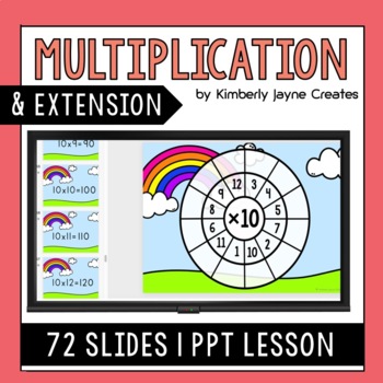 Preview of Multiplication x10 Explicit Lesson Activities Extension for Gifted and Talented