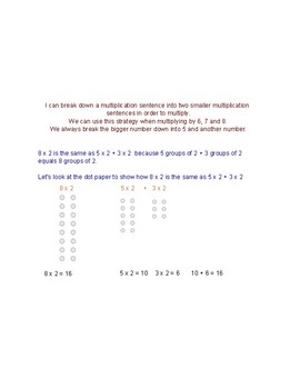 Preview of Multiplication  x2 with Dot Paper