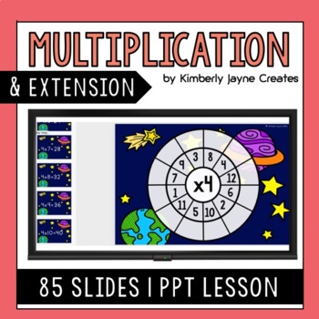 Preview of Multiplication x4 Explicit Lesson Activities Extension for Gifted and Talented