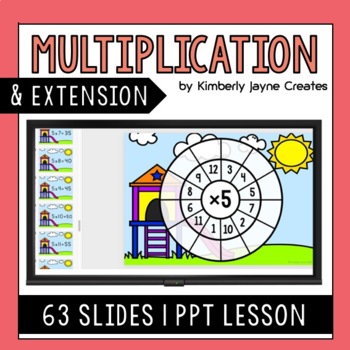 Preview of Multiplication x5 Explicit Lesson Activities Extension for Gifted and Talented