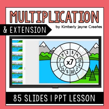 Preview of Multiplication x7 Explicit Lesson Activities Extension for Gifted and Talented