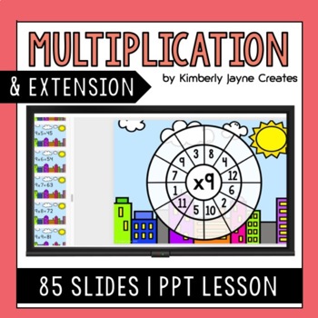 Preview of Multiplication x9 Explicit Lesson Activities Extension for Gifted and Talented