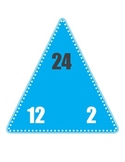 Multiplication/Division Fact Family Triangle Flash Cards