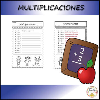 Preview of Multiplications - Multiplicaciones