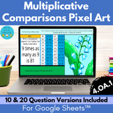 Multiplicative Comparison Pixel Art Math | 4.OA.1