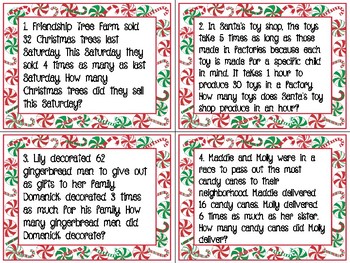 Multiplicative Comparison Task Cards by Jessica Hughes | TPT