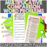 Multiplicative Comparison Word Problems Math Puzzles and Game