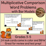 Multiplicative Comparison Word Problems Math Task Cards Fa