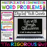 Multiplicative Comparison Word Problems Task Cards | Digit