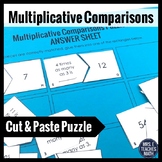 Multiplicative Comparisons Cut-Out Puzzle  4.OA.1