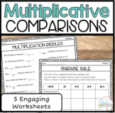 Multiplicative Comparisons Worksheets 4.OA.1