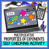 Multiplicative  Properties of Exponents Self Checking Activity