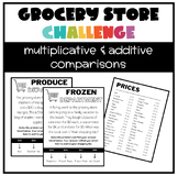 Multiplicative and Additive Comparisons Grocery Challenge