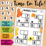 Multiply 2 by 1 Math Centers Math Tiles