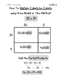 Multiply 2-digits by 2-digits Area Model or Box Method Cha