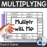 Multiply 3 Digits Board Game TEKS 5.3b Math Station Math Workshop