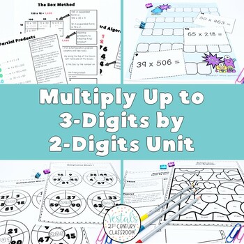 Preview of Multiply 3-Digits by 2-Digits Lessons (Math SOL 5.CE.1)