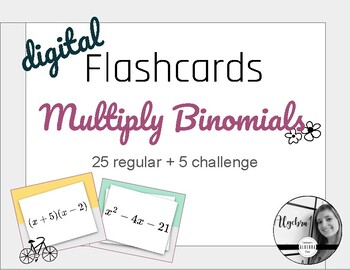 Preview of Multiply Binomials DIGITAL flashcards