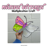 Multiply Butterfly | Multiplication Craft for Spring | Grade 3/4