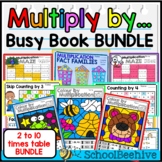 Multiply By 2-10  Times Tables  - BUNDLE - NO PREP fun worksheets