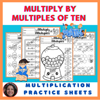 Preview of Multiplying By Multiples of 10 Worksheets