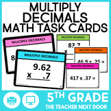 5th Grade Multiply Decimals Task Cards Multiply Decimals M