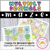 Multiply Decimals Maze 5.3E