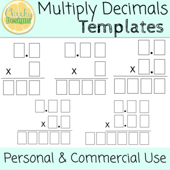 Preview of Multiply Decimals Clipart - Commercial Use