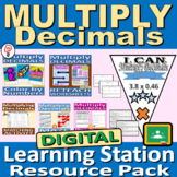 Multiply Decimals - Digital Learning Station BUNDLE