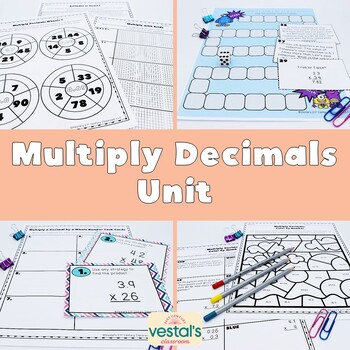 Preview of Multiplying Decimals Lessons (Math SOL 5.CE.3) {Digital & PDF Included}