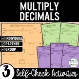 Multiply Decimals Math Practice | Self-Check Review Activi