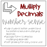 Multiply Decimals Number Sense - Digital 