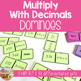 Multiply Decimals Practice Dominoes