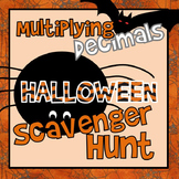 Multiply Decimals Scavenger Hunt Halloween
