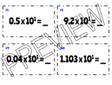 Multiply Decimals by Powers of Ten Task Cards