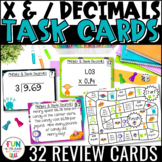 Multiply and Divide Decimals Task Cards & Game Math Review