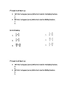 Preview of Multiply Divide Fractions