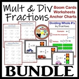 Multiply Divide Fractions BUNDLE - Boom Cards, Riddle Work
