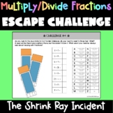 Multiply & Divide Fractions Escape Challenge Game - 3 Levels!