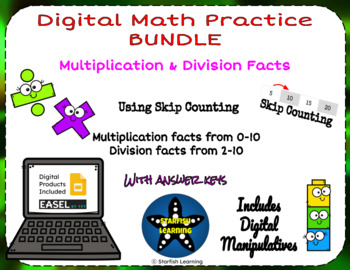 Preview of Multiply & Divide Using Skip Counting Digital BUNDLE
